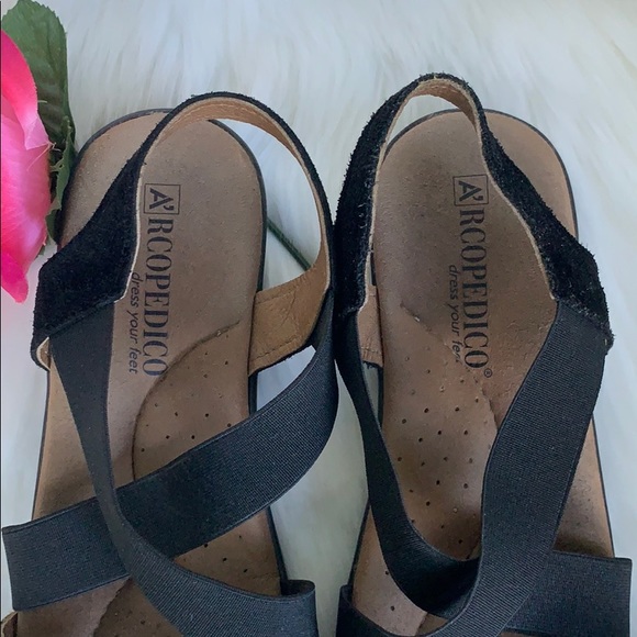 ❗️LAST CHANCE❗️EUC- A’RCOPEDICO PORTUGAL LEATHER SANDALS SIZE 6 - Picture 4 of 9